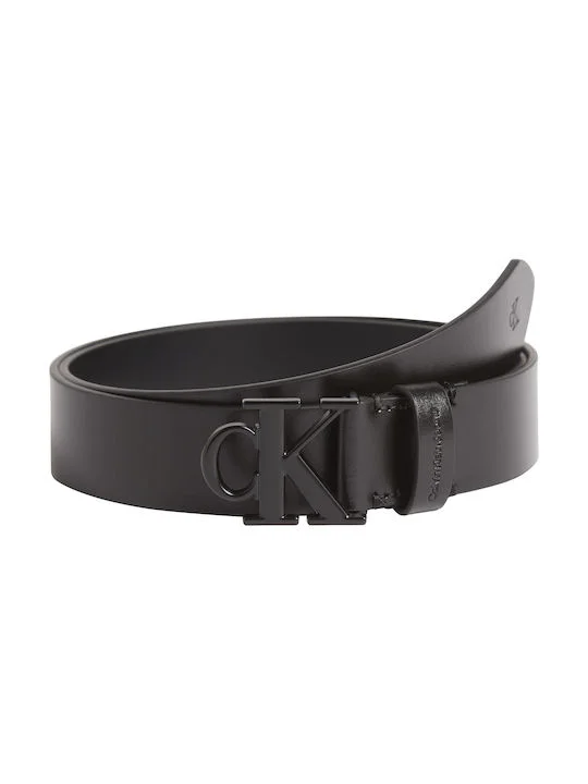 Φωτογραφία προϊόντος: Γυναικείες Ζώνες Calvin Klein Round Mono Plaque 30mm K60K609832 - 90, ΜΑΥΡΟ