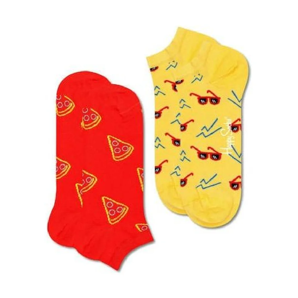 Φωτογραφία προϊόντος: Σετ 2 Unisex Κάλτσες Happy Socks 2-Pack Pizza Slice Low Sock PIZ02 - 41-46, ΠΟΛΥΧΡΩΜΟ