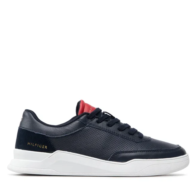 Φωτογραφία προϊόντος: Ανδρικά Sneakers Tommy Hilfiger Elevated Cupsole Perf Leather FM0FM04145 - 46, ΜΠΛΕ