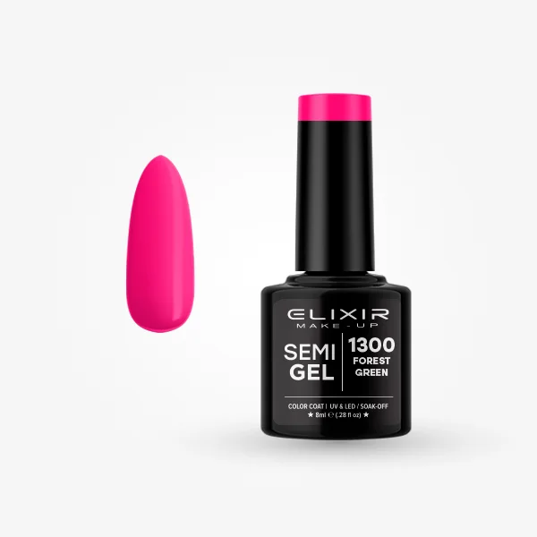 Φωτογραφία προϊόντος: Elixir Makeup Elixir Make-Up Semigel Nail Polish (Forest green) #1300 8ml