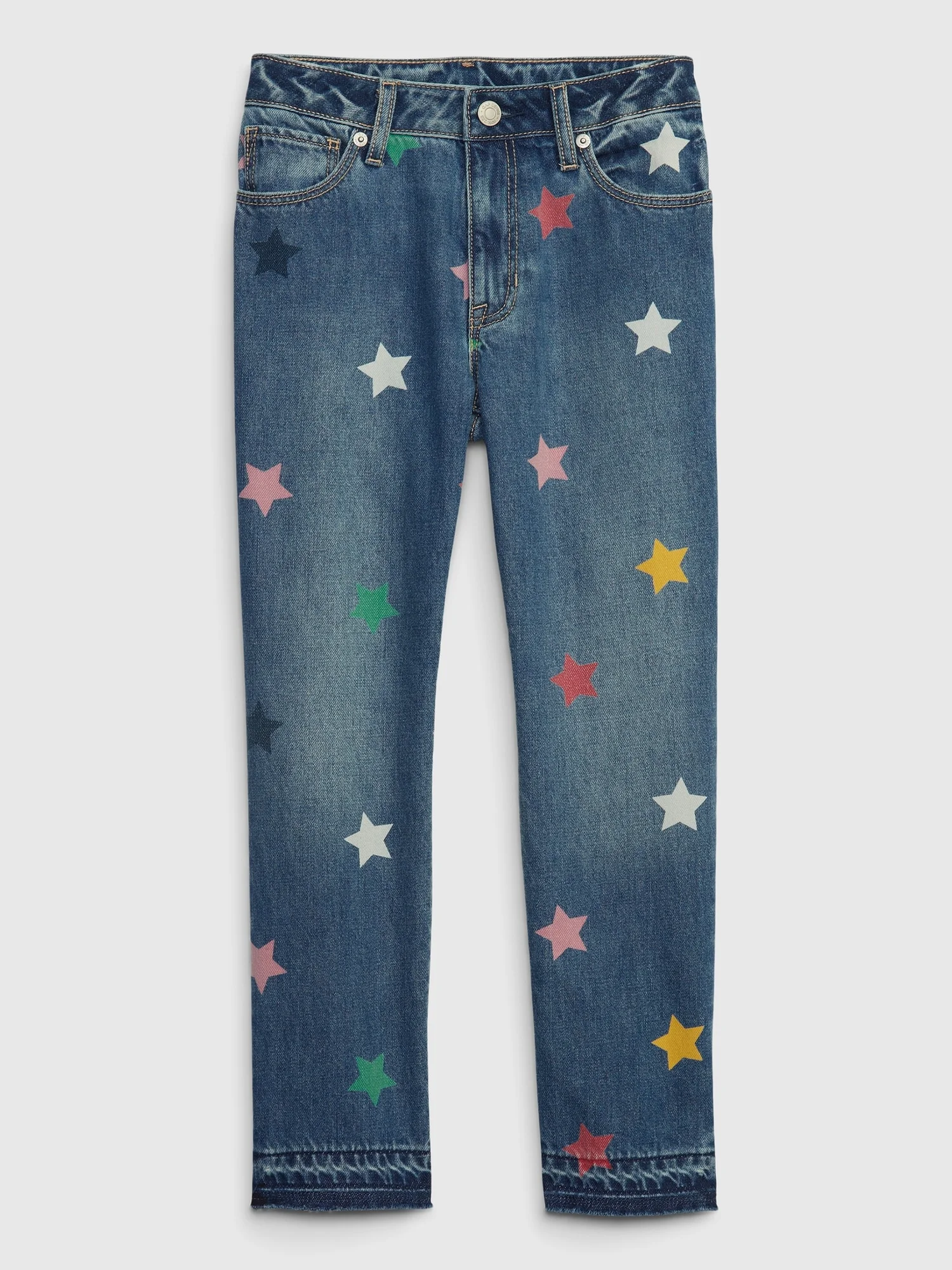 Φωτογραφία προϊόντος: GAP Μπλε Παιδικό Mid Rise Star Girlfriend Jean Παντελόνι με Washwell dark wash