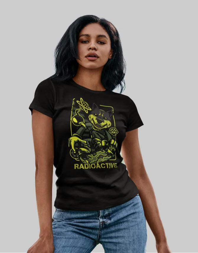 Φωτογραφία προϊόντος: ΤΚΤ Radioactive Mutant Shiba Inu W T-Shirt