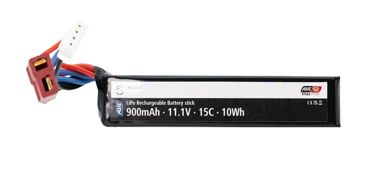 Φωτογραφία προϊόντος: ASG ΜΠΑΤΑΡΙΑ ΕΠΑΝΑΦ.SOFT 11,1V 900 mAh, LI-PO, single stick, 15C, TP