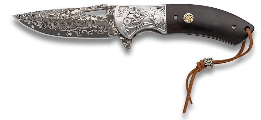 Φωτογραφία προϊόντος: ΣΟΥΓΙΑΣ Albainox Damascus penknife. Ornated steel bolster, 8.50cm, 18925