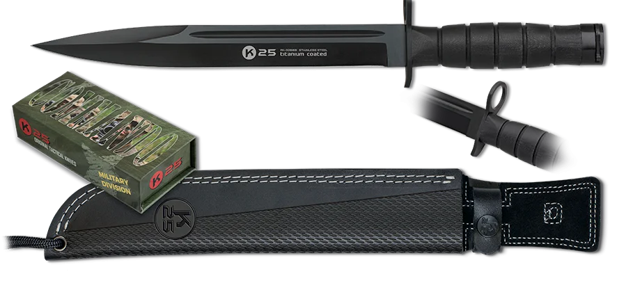 Φωτογραφία προϊόντος: ΜΑΧΑΙΡΙ K25 Black COMMANDO knife. Blade 26,00cm, 32689