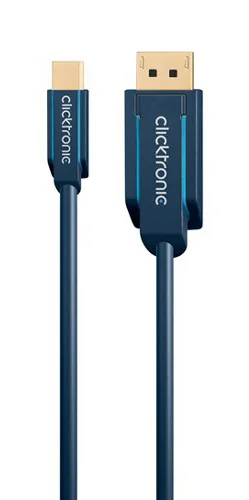 Φωτογραφία προϊόντος: CLICKTRONIC καλώδιο DisplayPort σε DisplayPort Mini 70737, 1m, HD, μπλε