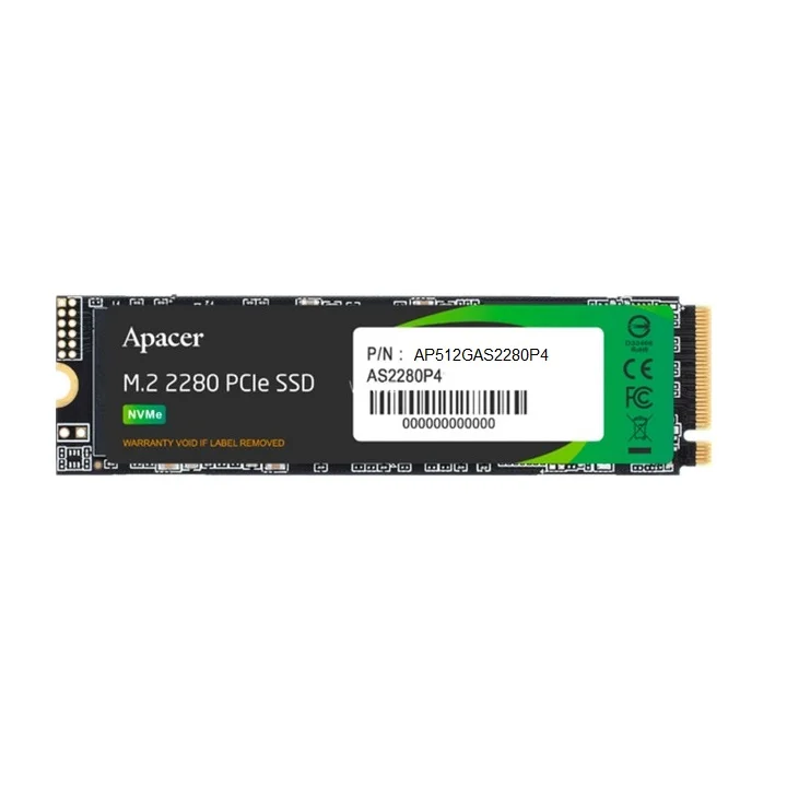Φωτογραφία προϊόντος: Apacer AS2280P4 SSD 512GB M.2 NVMe PCI Express 3.0 (AP512GAS2280P4-1)