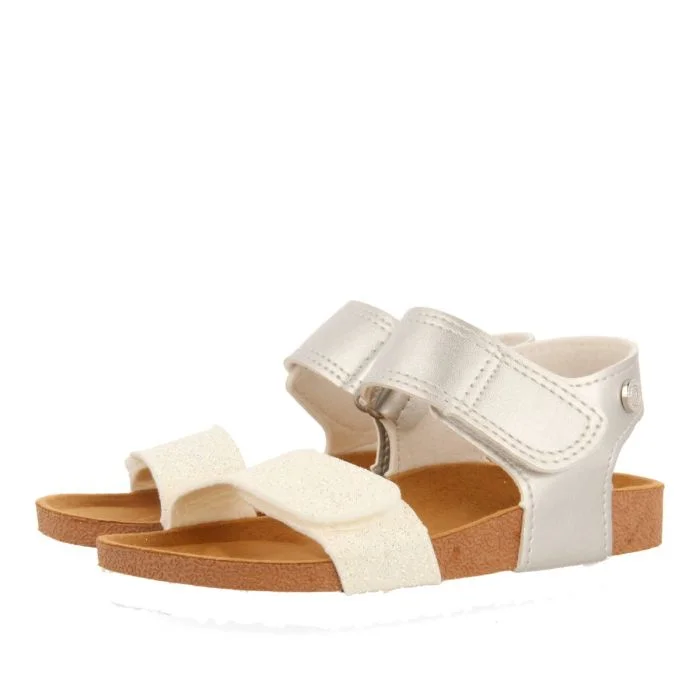 Φωτογραφία προϊόντος: Σανδάλια FLIP-FLOPS Gioseppo WHITE + SILVER BIO SOLE ANGWING