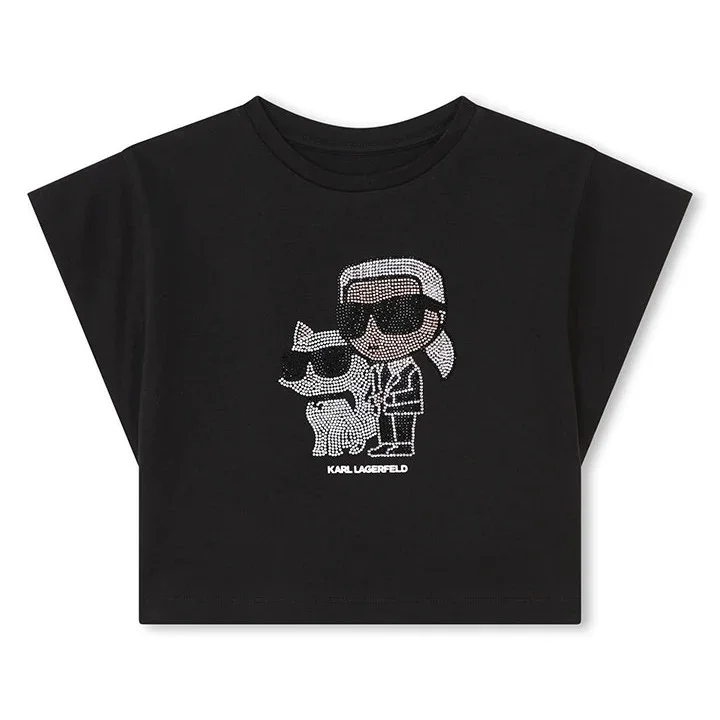 Φωτογραφία προϊόντος: Top παιδικό Karl Lagerfeld Strass Black