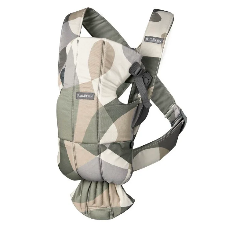 Φωτογραφία προϊόντος: BabyBjörn Μάρσιπος BabyBjorn Mini Cotton Print Khaki/Green