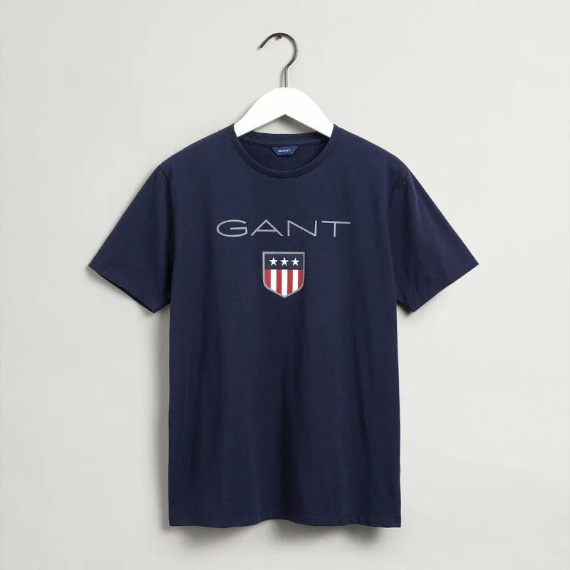 Φωτογραφία προϊόντος: T-shirt Gant παιδικό Navy Blue με logo