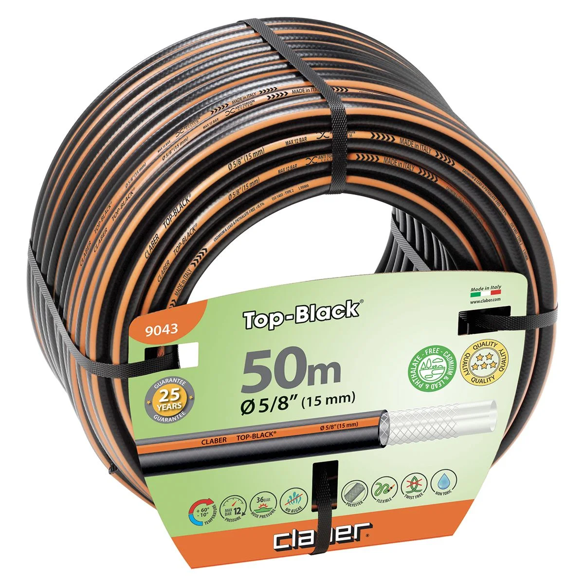 Φωτογραφία προϊόντος: Λάστιχο Top-Black 5/8" Claber 9043 | 50 m