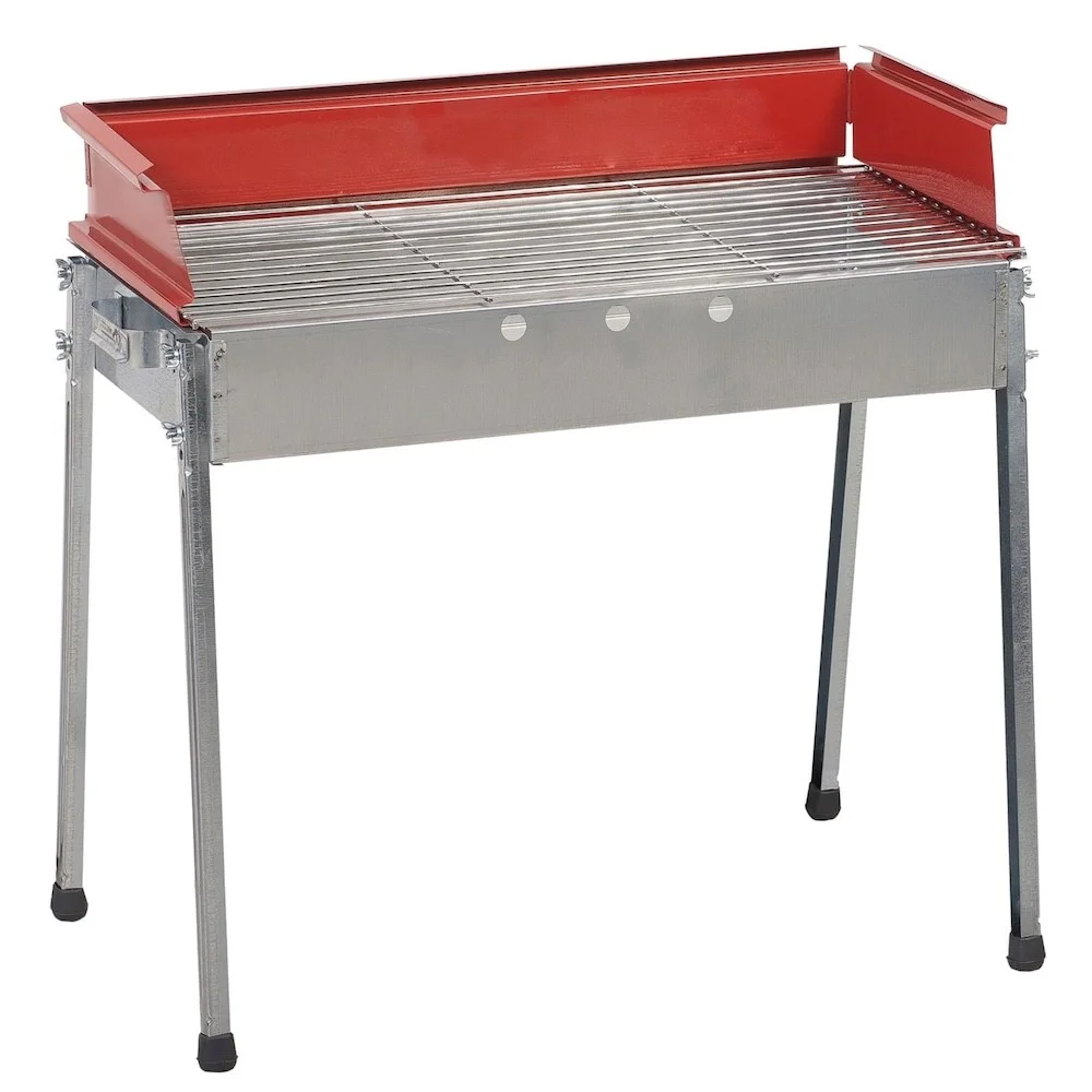 Φωτογραφία προϊόντος: Bonne Metal Grills Ν60 Ψησταριά Γαλβανιζέ Κάρβουνου Κόκκινη 60x30x10x50 / G-0503-N60
