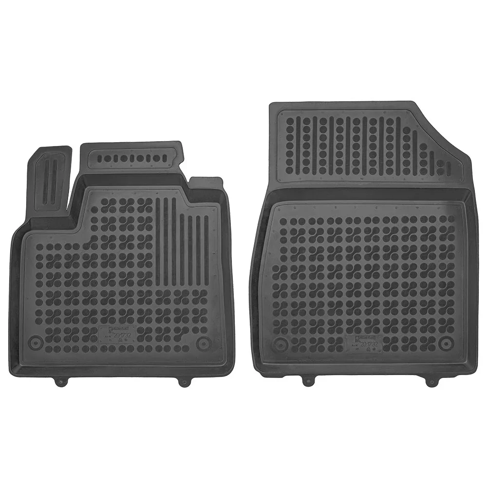 Φωτογραφία προϊόντος: Mercedes Citan W420 (2022+) / Nissan Townstar (2022+) / Renault Kangoo (2021+) λαστιχένια μαύρα πατάκια σκαφάκια Rezaw Plast -μπροστινά -2τμχ