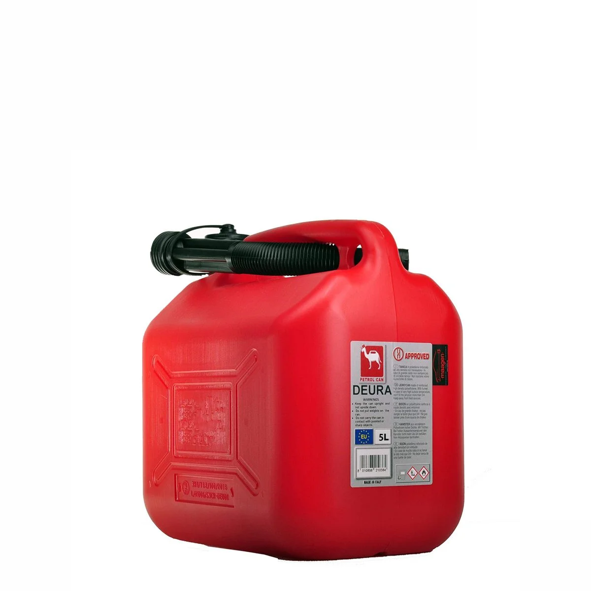 Φωτογραφία προϊόντος: Stabplast Μπιτόνι Πλαστικό 5lt Βενζίνης Κόκκινο - 27x15x22Y cm / 100566