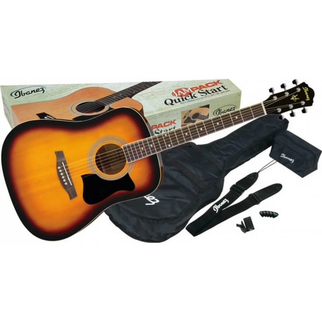 Φωτογραφία προϊόντος: Ibanez V50NJP-OVS Πακέτο Dreadnought Ακουστική Κιθάρα Sunburst