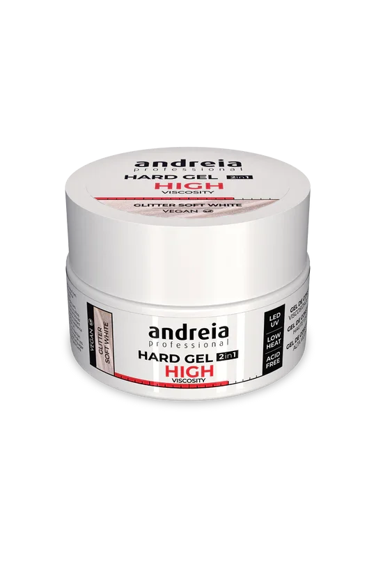 Φωτογραφία προϊόντος: Andreia Gel Χτισίματος 2in1 22gr Glitter Soft White