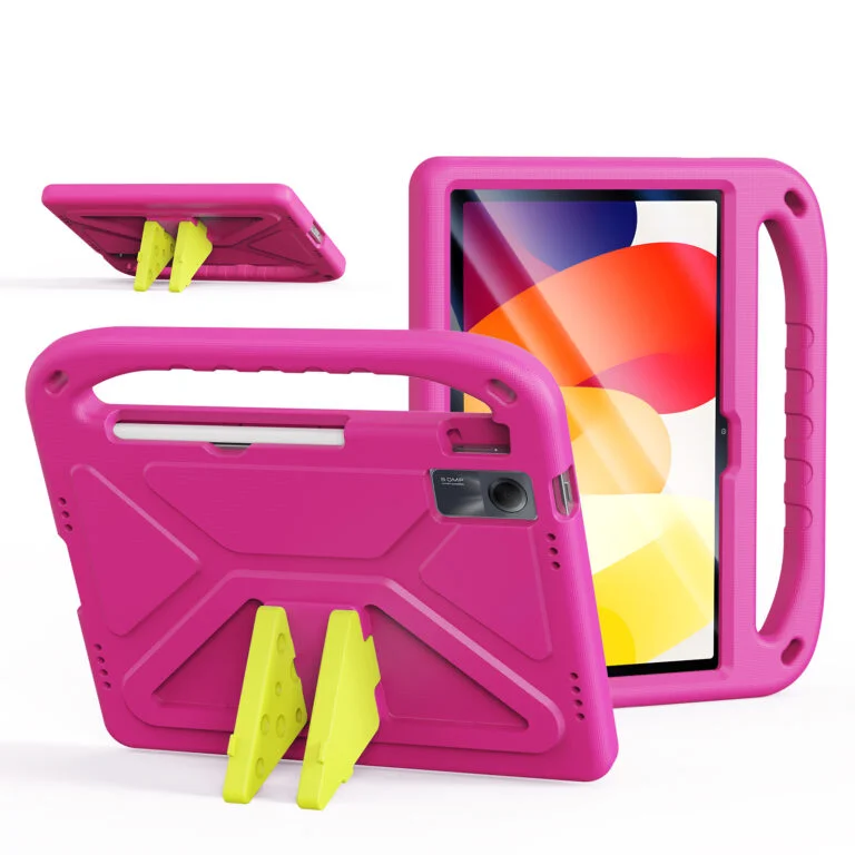 Φωτογραφία προϊόντος: Dux Ducis Puff Series Kids EVA Θήκη για Xiaomi Redmi Pad SE 11" (2023) με Βάση Στήριξης - Pink