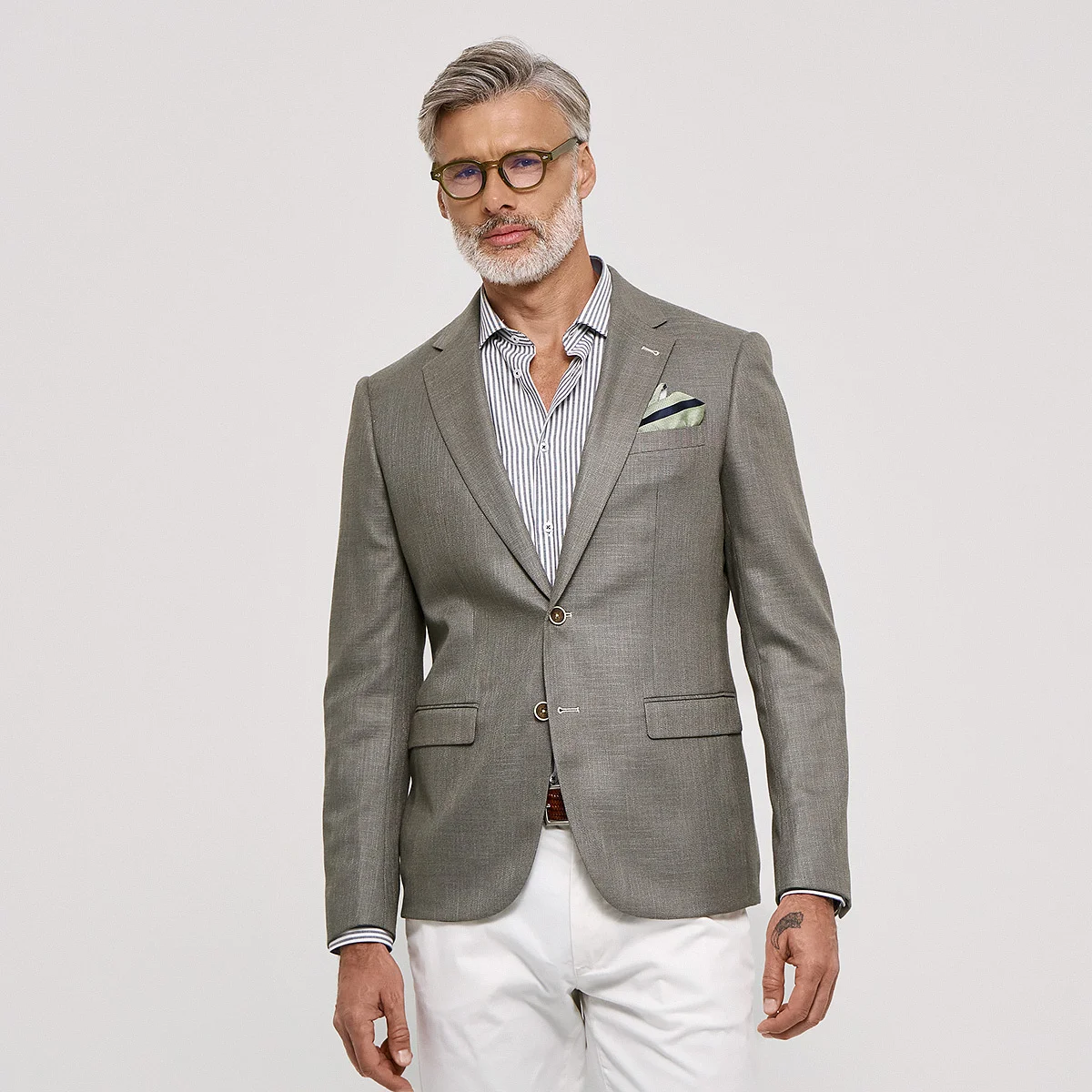 Φωτογραφία προϊόντος: Σακάκι Ανδρικό Slim Fit Sogo Λαδί