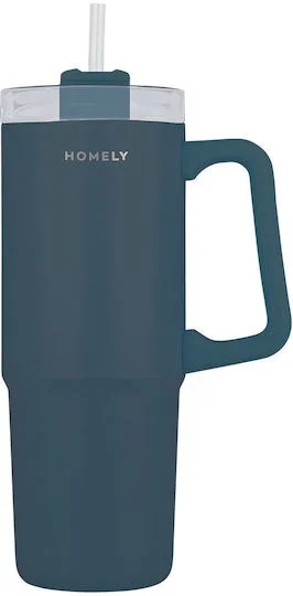 Φωτογραφία προϊόντος: ESTIA HOME ESTIA STRAW TUMBLER XL HOMELY StA 900ml INDIGO BLUE