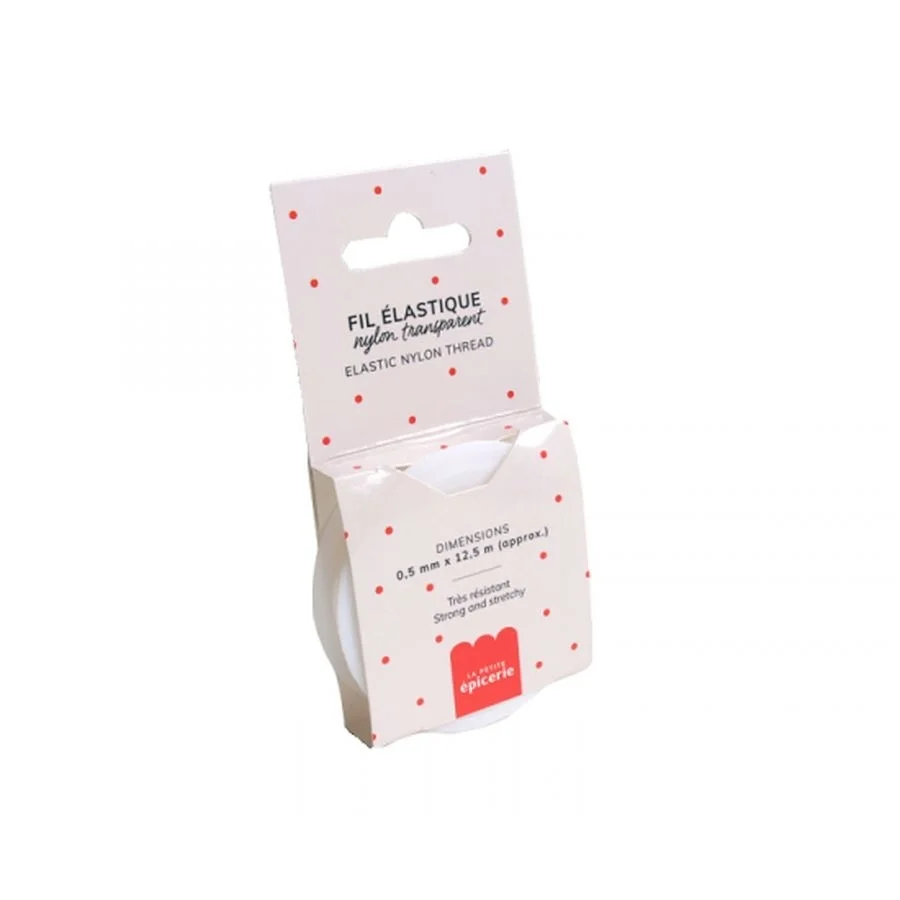 Φωτογραφία προϊόντος: La Petite Épicerie LA PETITE EPICERIE FIL NYLON ELASTIQUE TRANSPARENT 0,5MM X 12,5M ΝΑΙΛΟΝ ΝΗΜΑ ΓΙΑ ΚΟΣΜΗΜΑΤΑ