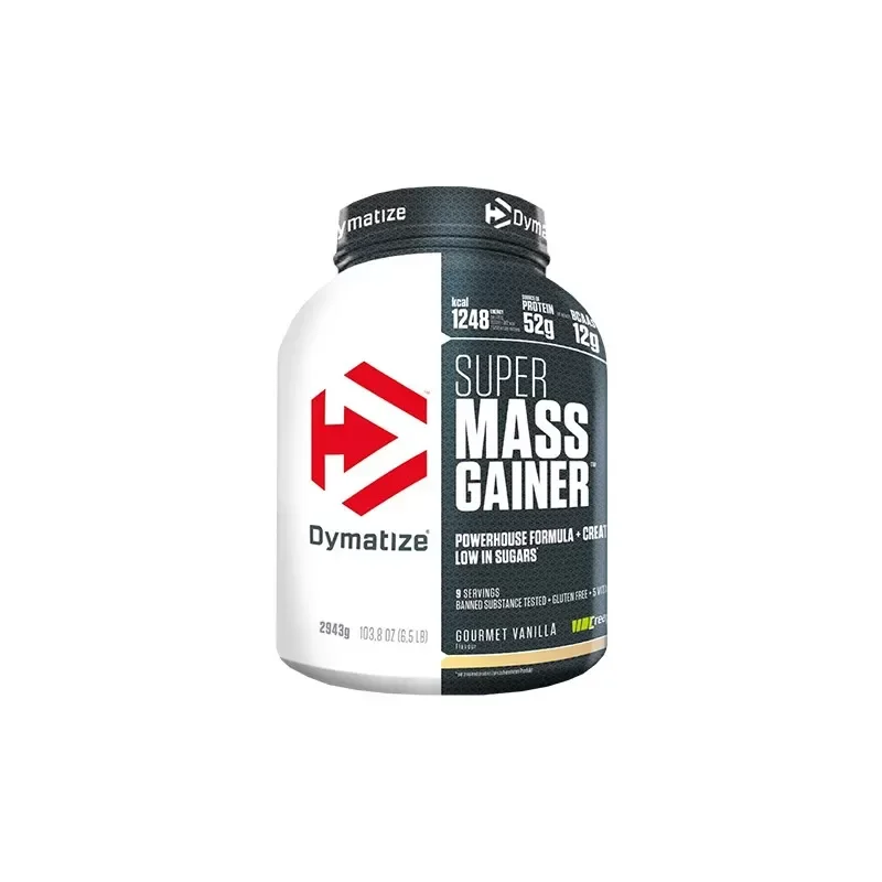 Φωτογραφία προϊόντος: Dymatize Super Mass Gainer με Κρεατίνη Χωρίς Γλουτένη με Γεύση Gourmet Vanilla 2.943kg