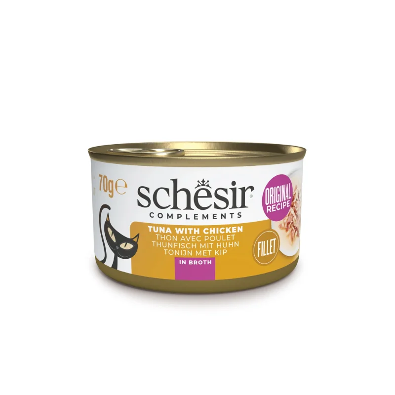 Φωτογραφία προϊόντος: Schesir Cat Tuna and Chicken in Broth 85gr