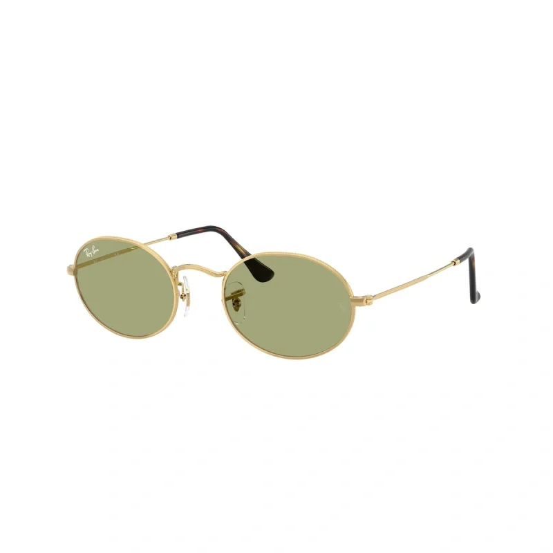 Φωτογραφία προϊόντος: Γυαλιά Ηλίου Ray-Ban Unisex μεταλλικά χρυσά με πράσινους ανοιχτούς φακούς 3547 0014e 51mm