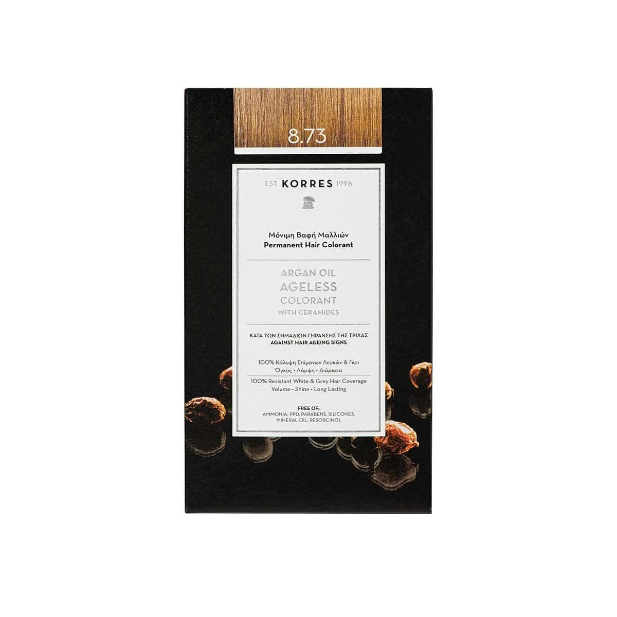 Φωτογραφία προϊόντος: Medipharmacy Korres Argan Oil Advanced Colorant Βαφή Μαλλιών 8.73 Χρυσή Καραμέλα 50 ml