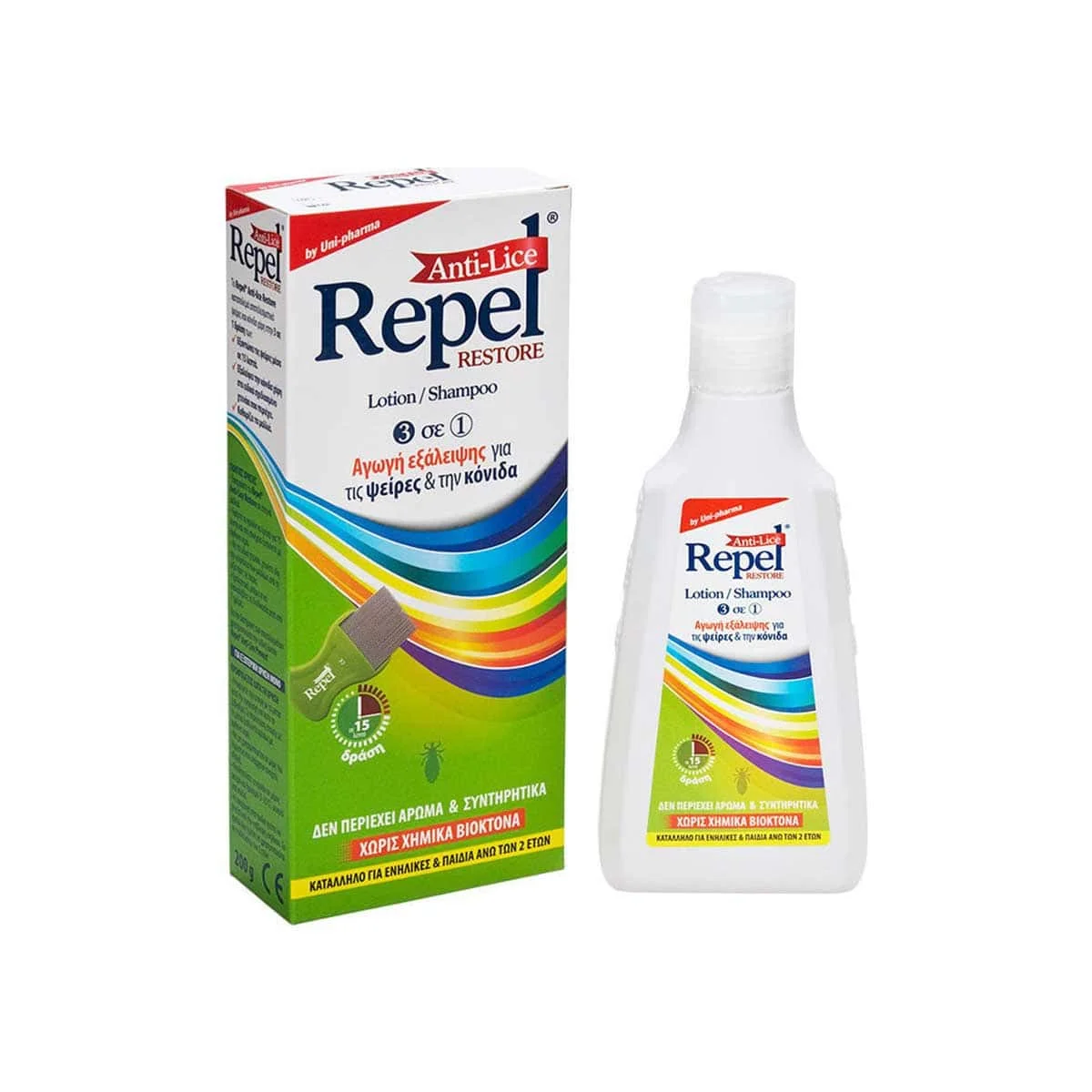 Φωτογραφία προϊόντος: Medipharmacy Uni-Pharma Repel Anti-lice Restore 200 gr