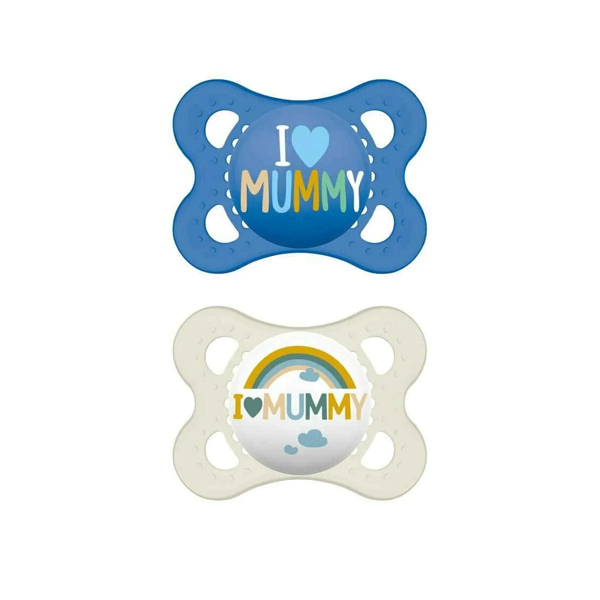 Φωτογραφία προϊόντος: Medipharmacy Mam I Love Mummy & Daddy Ορθοδοντική Πιπίλα Σιλικόνης 2-6 μηνών 2 τμχ