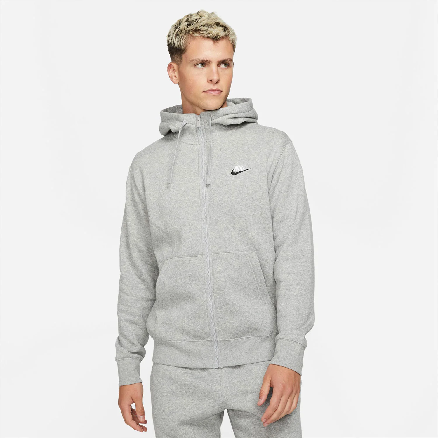 Φωτογραφία προϊόντος: NIKE SPORTSWEAR CLUB FULL ZIP HOODIE ΓΚΡΙ