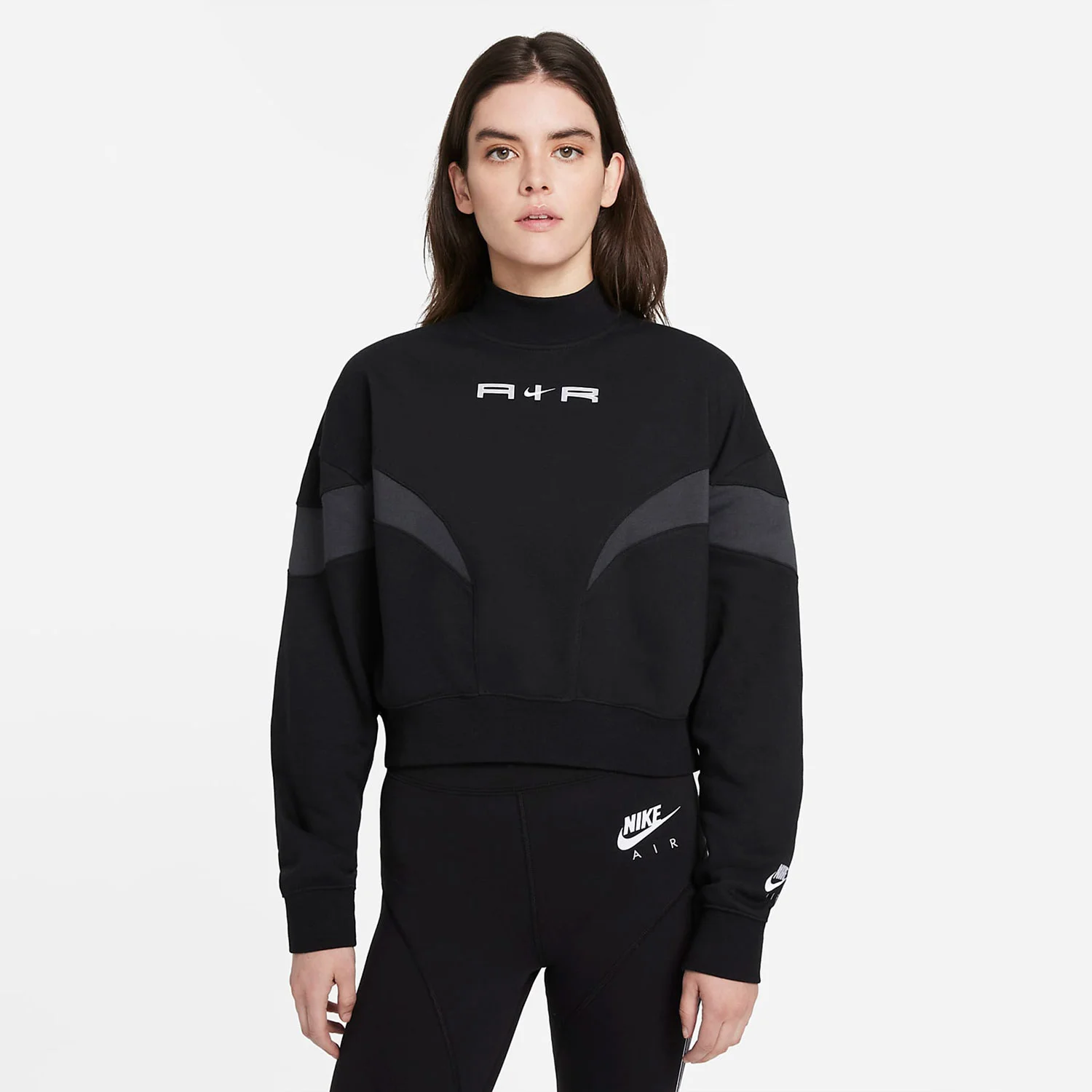 Φωτογραφία προϊόντος: NIKE AIR MOCK FLEECE LONG SLEEVE TOP ΜΑΥΡΟ
