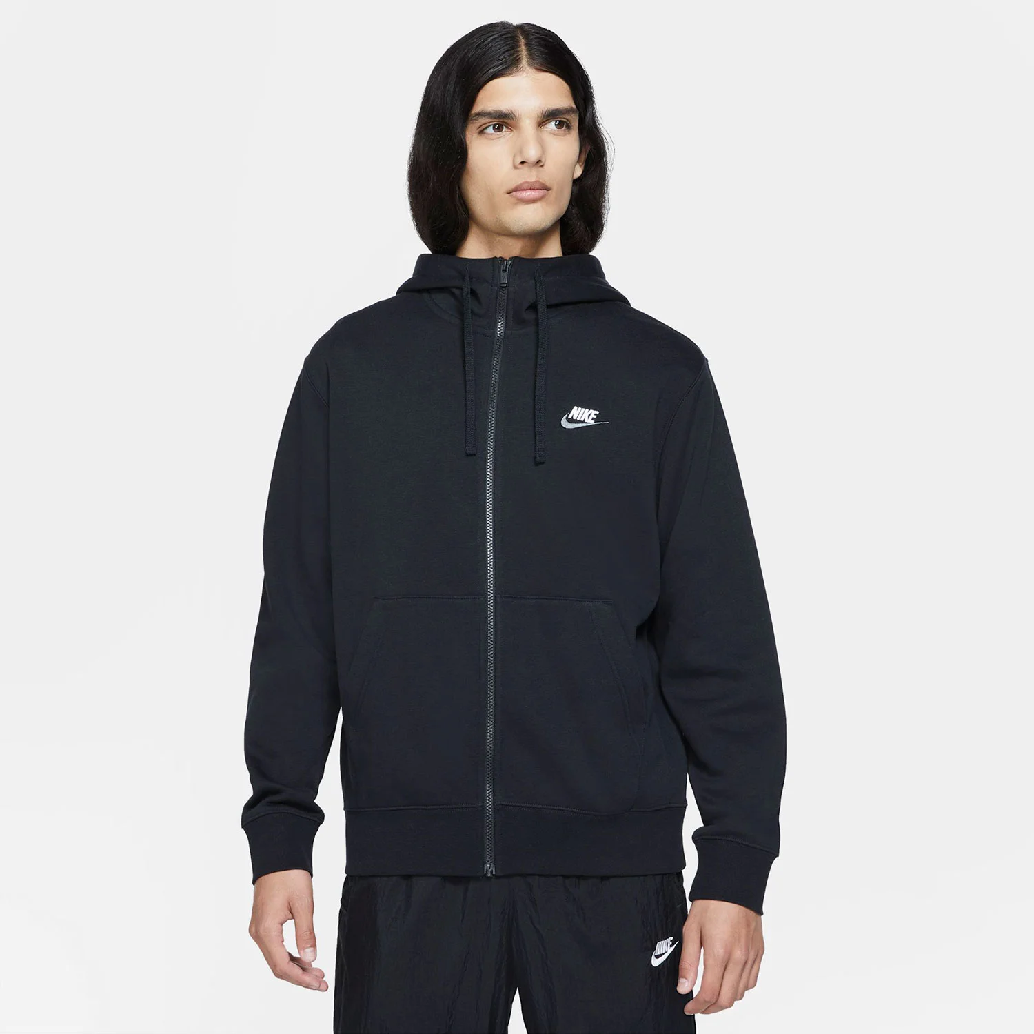 Φωτογραφία προϊόντος: NIKE SPORTSWEAR CLUB FULL ZIP HOODIE ΜΑΥΡΟ