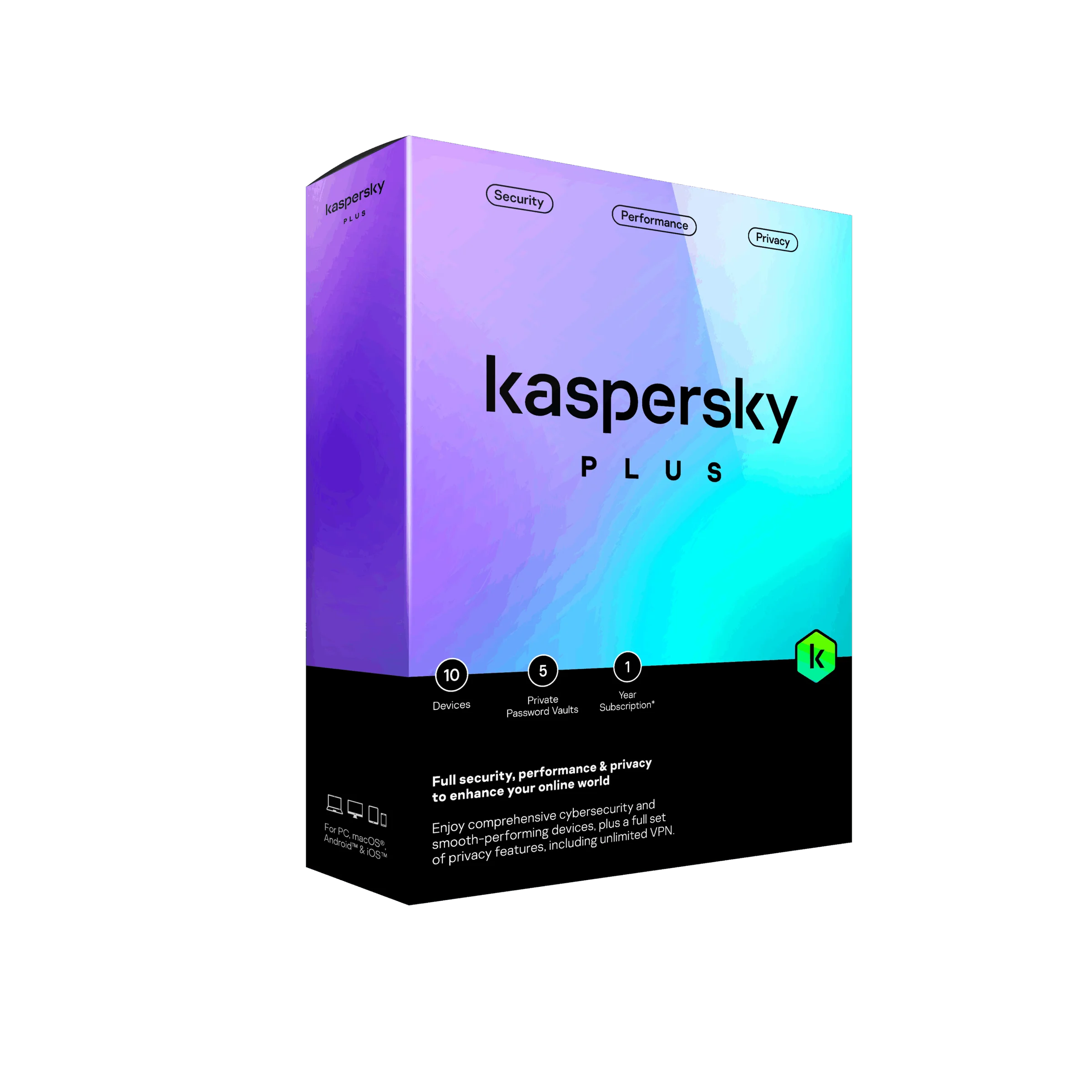 Φωτογραφία προϊόντος: Kaspersky Plus 3-Devices 1 year Base Download Pack