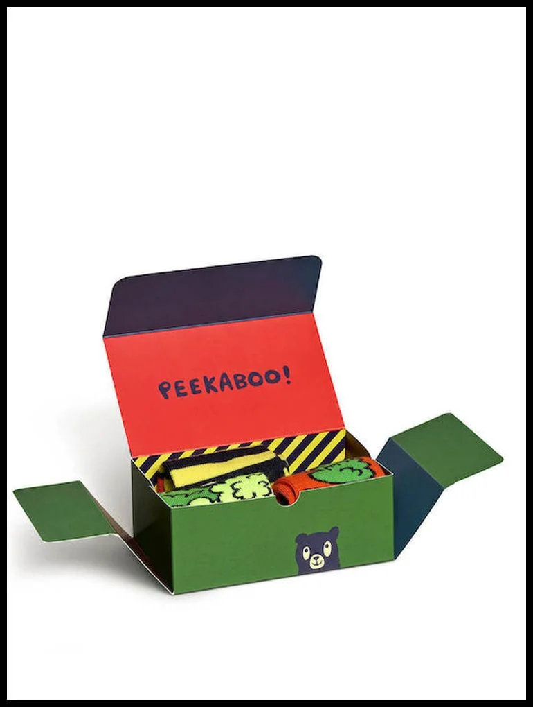 Φωτογραφία προϊόντος: HAPPY SOCKS ΚΑΛΤΣΕΣ ΠΑΙΔΙΚΕΣ PEEKABOO GIFT ST P000335, ΜΑΥΡΟ, ΠΑΙΔΙΚΟ