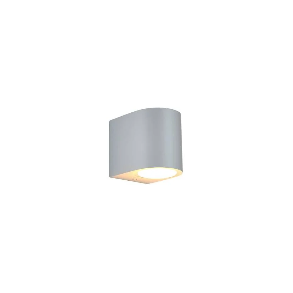 Φωτογραφία προϊόντος: it-Lighting Powell 1xGU10 Outdoor Up or Down Wall Lamp Grey D:9cmx8cm (80200234)