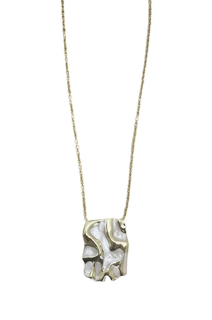 Φωτογραφία προϊόντος: Regalis Sagre Gold Beige Necklace Steel(Ανοξείδωτο Ατσάλι)