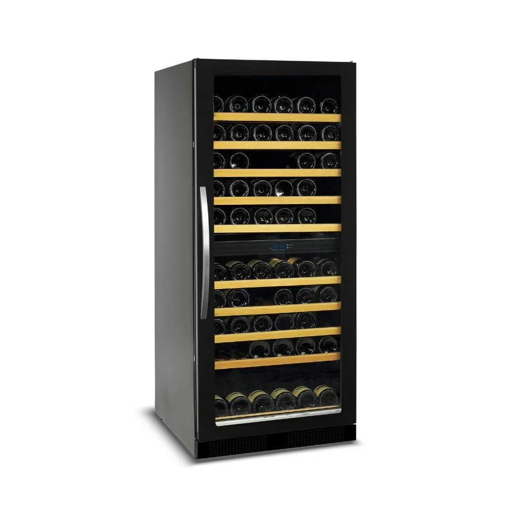 Φωτογραφία προϊόντος: Tefcold Tefcold TFW300-2F Frameless Βιτρίνα Κρασιών 2 Θερμοκρασιών 270Lt / 119 μπουκάλια 750ml 595x680x1390mm