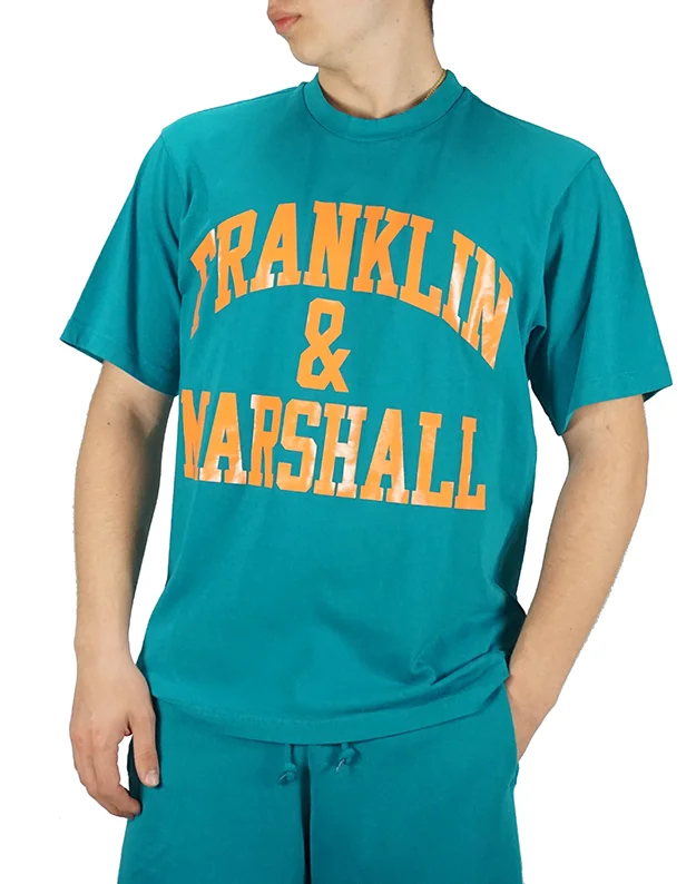 Φωτογραφία προϊόντος: Franklin & Marshall Ανδρική Μπλούζα Πετρόλ (JM3011.000.1000P01-232) (100% Βαμβάκι)