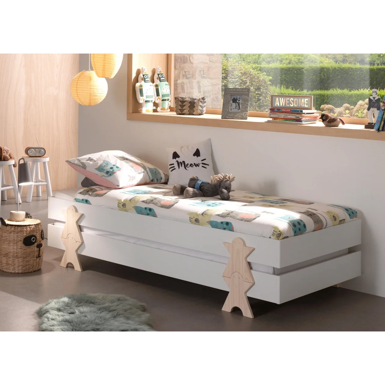 Φωτογραφία προϊόντος: Vipack Κρεβάτι Modulo Smile combination Double λευκό - MDF + Ξύλο πεύκου - 204Μx98Πx48Υ