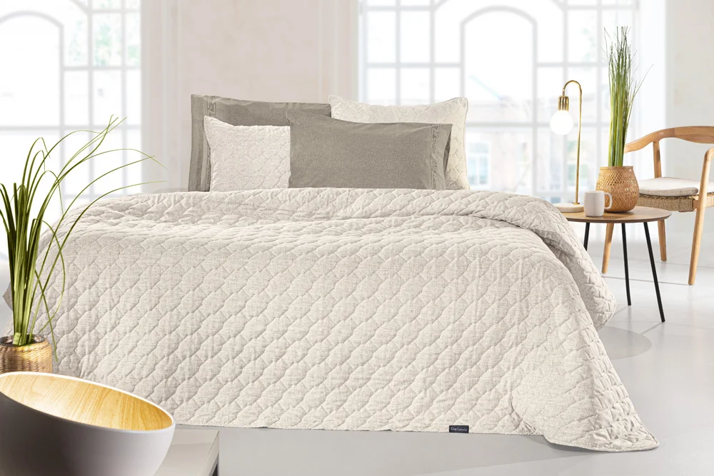 Φωτογραφία προϊόντος: ΣΕΤ ΚΟΥΒΕΡΛΙ KING SIZE (250×240) ΜΕ ΜΑΞΙΛΑΡΟΘΗΚΗ (50×50) KIARA NATURAL GUY LAROCHE