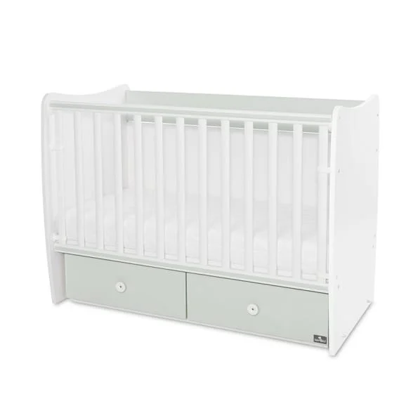 Φωτογραφία προϊόντος: Bρεφικό Κρεβάτι ΜATRIX NEW White-Milky Green 2box LORELLI 10150600040P