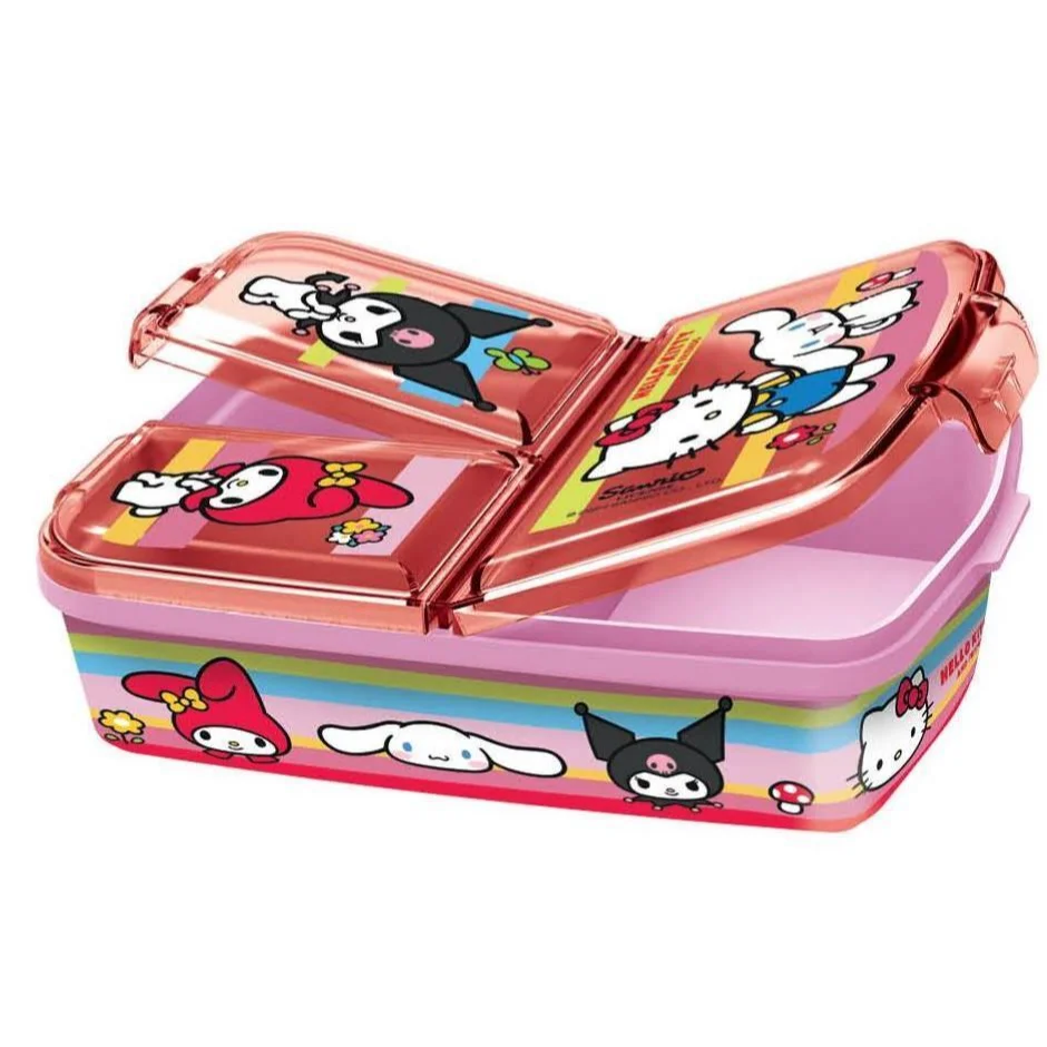 Φωτογραφία προϊόντος: STOR Φαγητοδοχείο Multi Compartment Sandwitch box Hello Kitty + Friends- 1082820