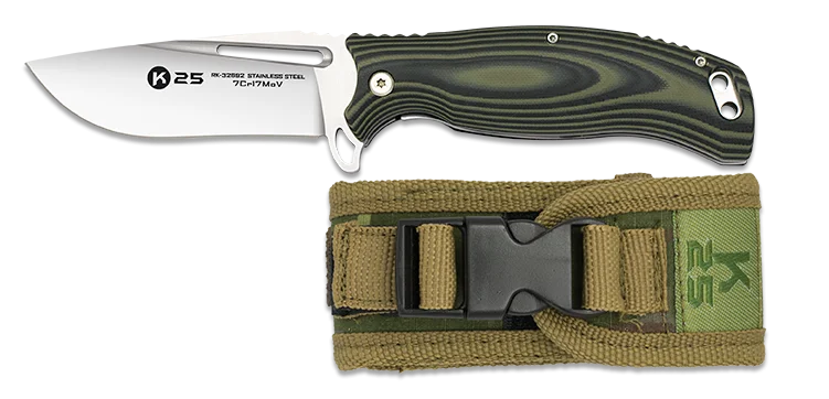 Φωτογραφία προϊόντος: ΣΟΥΓΙΑΣ K25, CNC/G10 penknife. Green-black, 10,00cm, 18868