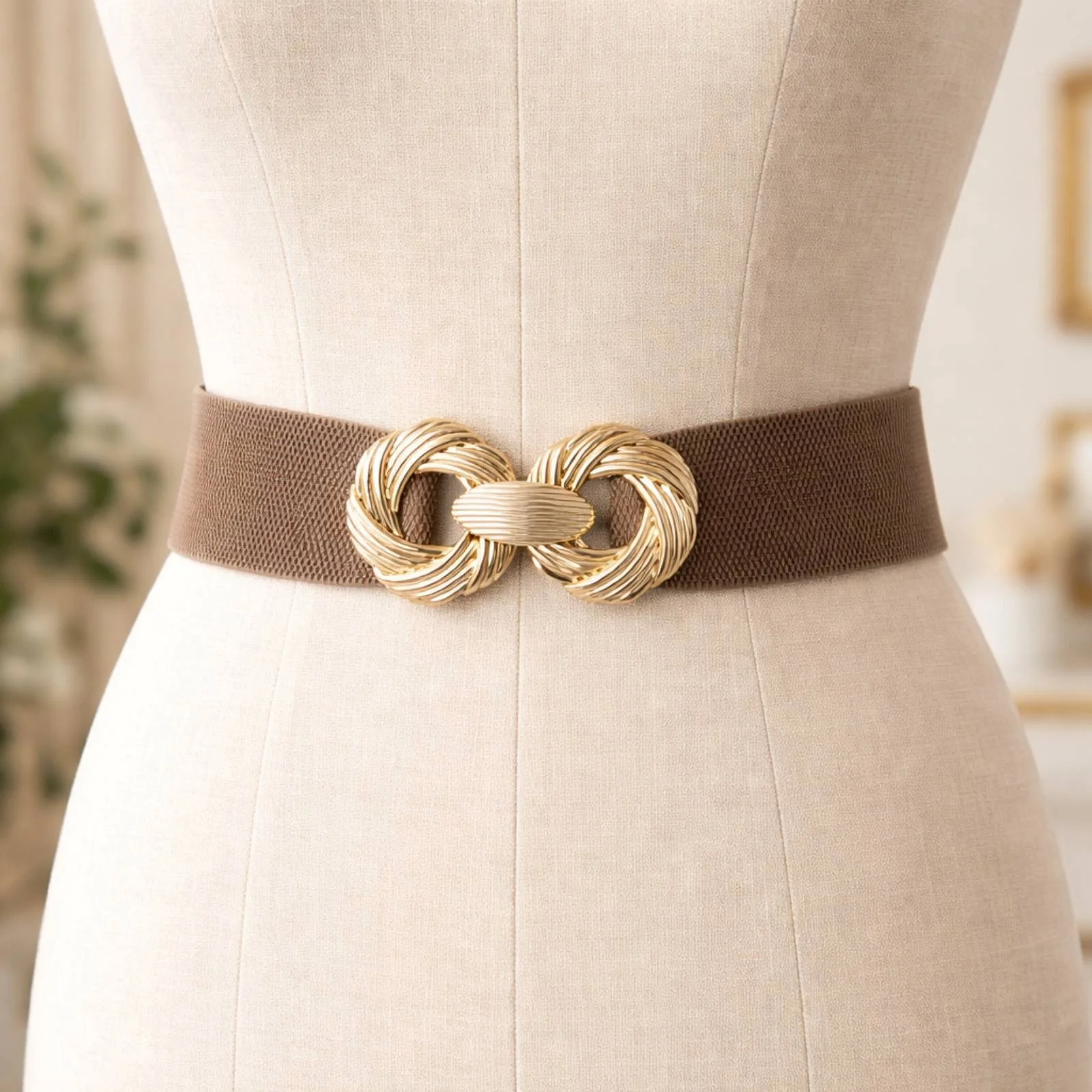 Φωτογραφία προϊόντος: ELUNA Knot Belt Γυναικεία Ζώνη Ελαστική Κάφε