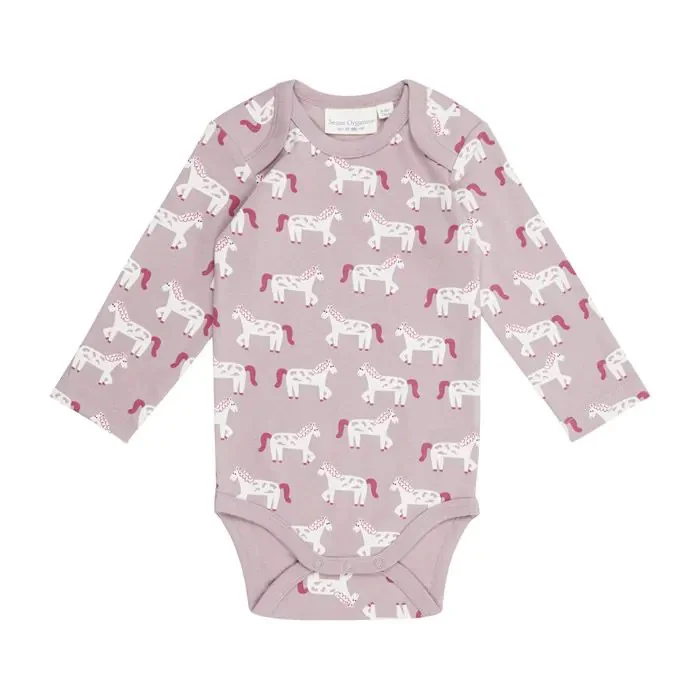 Φωτογραφία προϊόντος: Φορμάκι μακρυμάνικο Sense Organics Horses οργανικό βαμβάκι