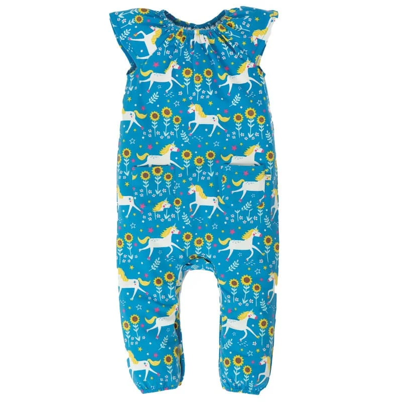 Φωτογραφία προϊόντος: Ολόσωμο playsuit "Dory Gathered" Frugi οργανικό βαμβάκι