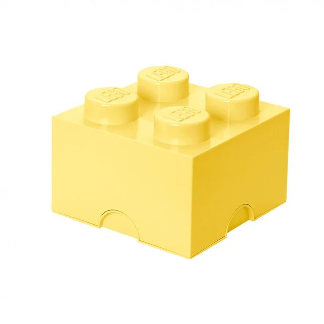 Φωτογραφία προϊόντος: Κουτί αποθήκευσης LEGO® τετράγωνο Light Yellow 25x25x18cm