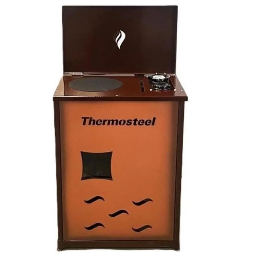 Φωτογραφία προϊόντος: ThermoSteel Θερμάστρα - Σόμπα πετρελαίου εμαγιέ Κοράλ-Καφέ / D9000
